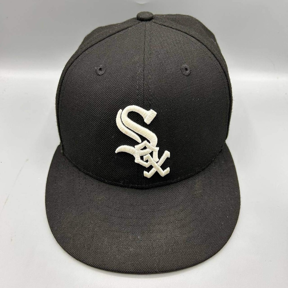 Chicago White Sox Hat Men 7 1/4 World Series 59Fifty New Era Fitted Cap Wool